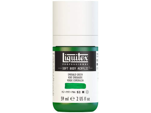 Farba akrylowa Soft Body - Liquitex - Emerald Green, 59 ml