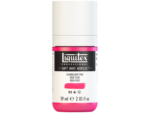 Acrylic Soft Body paint - Liquitex - Fluo Pink, 59 ml