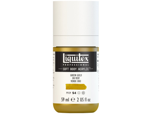 Farba akrylowa Soft Body - Liquitex - Green Gold, 59 ml