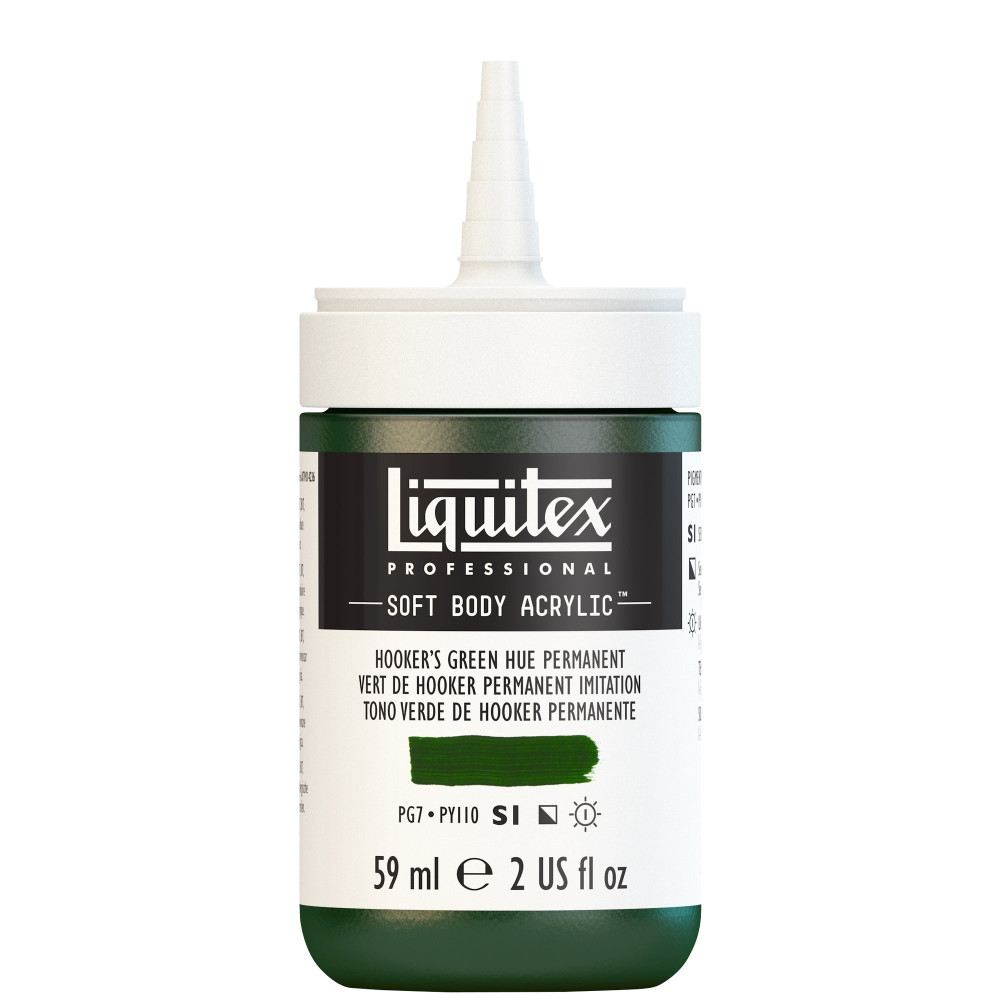 Acrylic Soft Body paint - Liquitex - Hooker's Green Hue Permanent, 59 ml