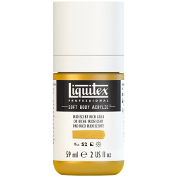 Acrylic Soft Body paint - Liquitex - Iridescent Rich Gold, 59 ml