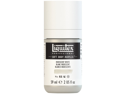 Acrylic Soft Body paint - Liquitex - Iridescent White, 59 ml