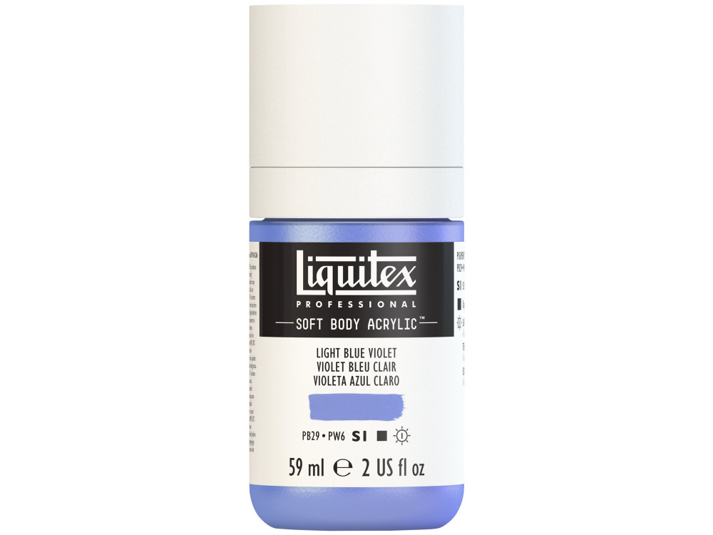 Farba akrylowa Soft Body - Liquitex - Light Blue Violet, 59 ml