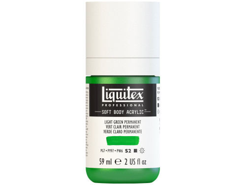 Acrylic Soft Body paint - Liquitex - Light Green Permanent, 59 ml
