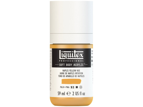 Farba akrylowa Soft Body - Liquitex - Naples Yellow Hue, 59 ml