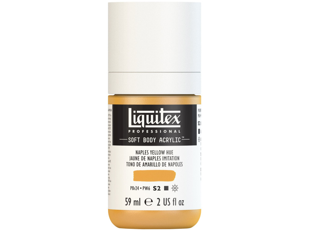Acrylic Soft Body paint - Liquitex - Naples Yellow Hue, 59 ml