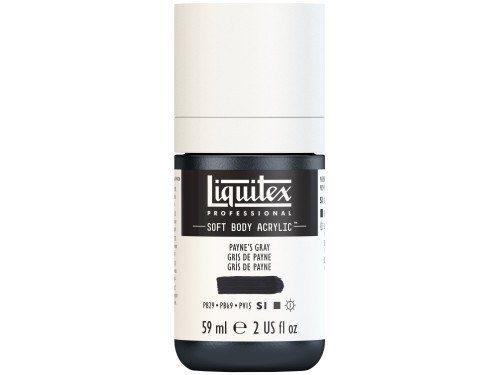 Farba akrylowa Soft Body - Liquitex - Payne's Gray, 59 ml