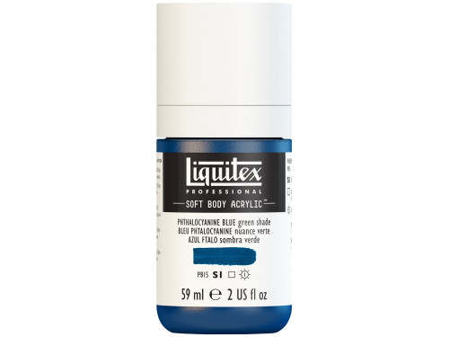 Farba akrylowa Soft Body - Liquitex - Phthalocyanine Blue Green Shade, 59 ml