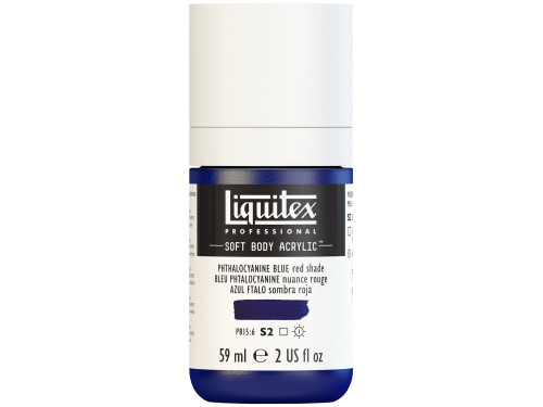 Acrylic Soft Body paint - Liquitex - Phthalocyanine Blue Red Shade, 59 ml