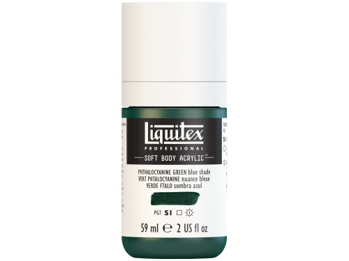 Farba akrylowa Soft Body - Liquitex - Phthalocyanine Green Blue Shade, 59 ml