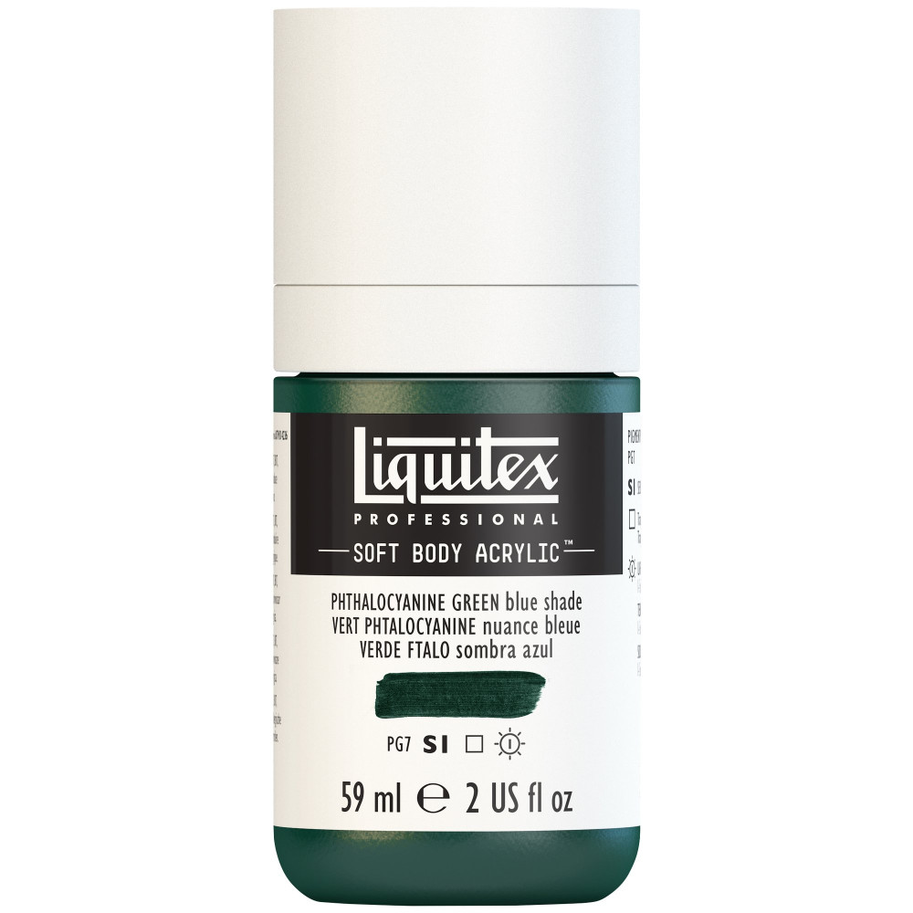 Farba akrylowa Soft Body - Liquitex - Phthalocyanine Green Blue Shade, 59 ml