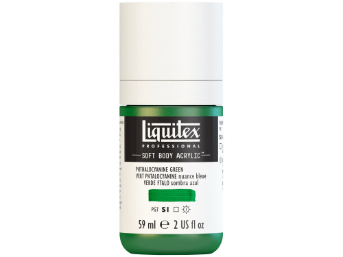 Farba akrylowa Soft Body - Liquitex - Phthalocyanine Green Yellow Shade, 59 ml
