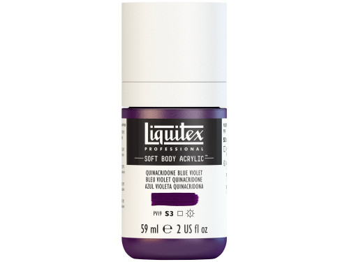 Farba akrylowa Soft Body - Liquitex - Quinacridone Blue Violet, 59 ml