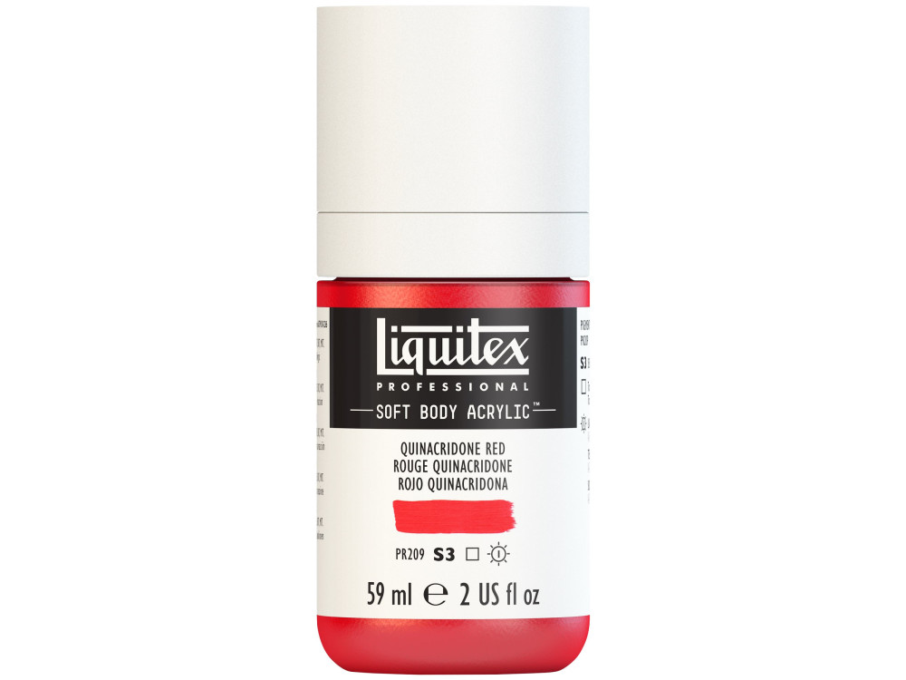 Acrylic Soft Body paint - Liquitex - Quinacridone Red, 59 ml