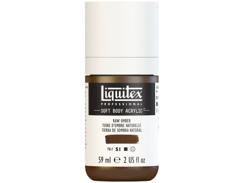 Farba akrylowa Soft Body - Liquitex - Raw Umber, 59 ml