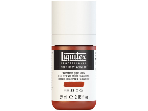 Acrylic Soft Body paint - Liquitex - Transparent Burnt Sienna, 59 ml