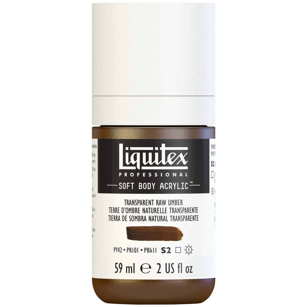 Acrylic Soft Body paint - Liquitex - Transparent Raw Umber, 59 ml