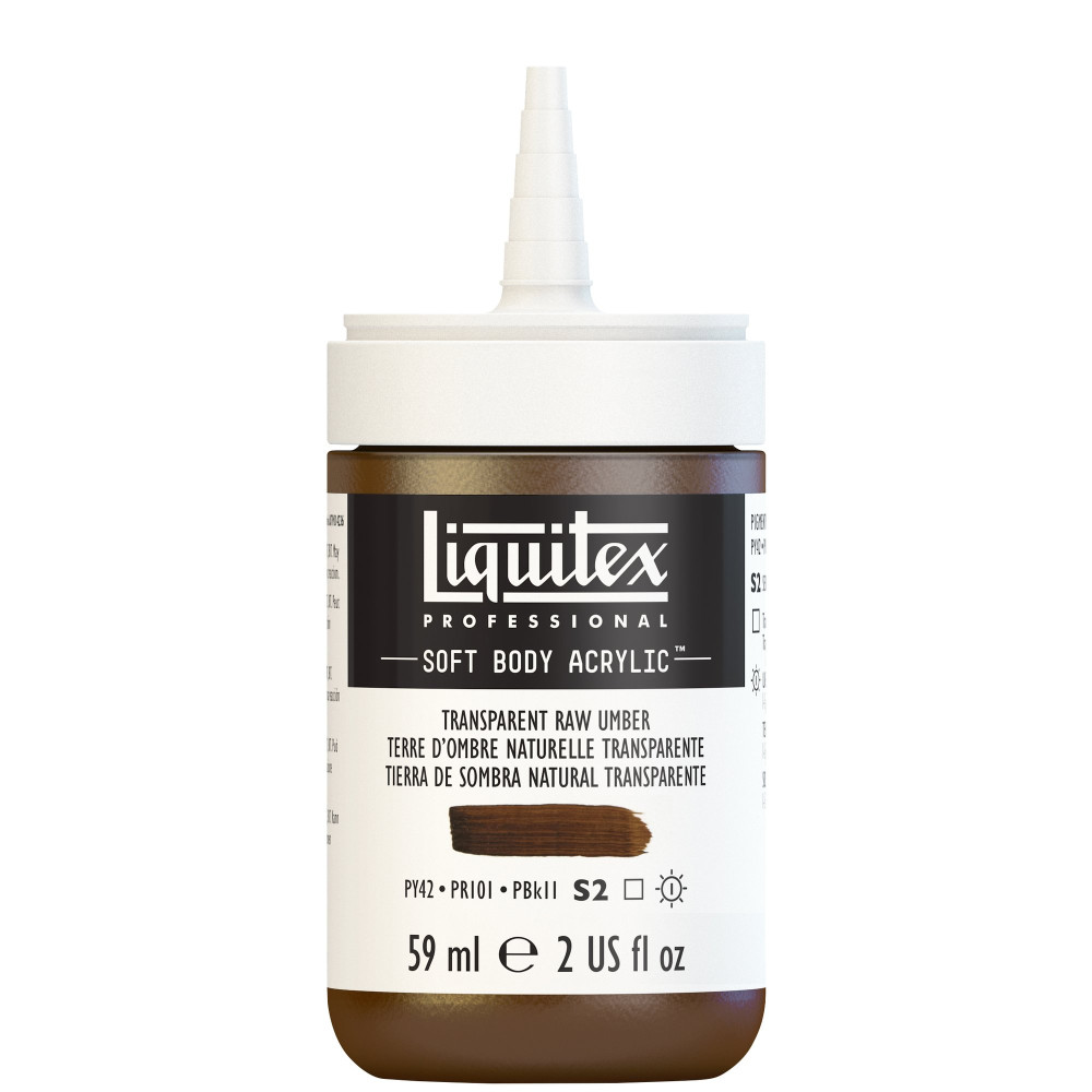 Acrylic Soft Body paint - Liquitex - Transparent Raw Umber, 59 ml
