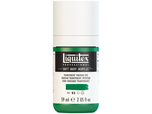 Acrylic Soft Body paint - Liquitex - Transparent Viridian Hue, 59 ml
