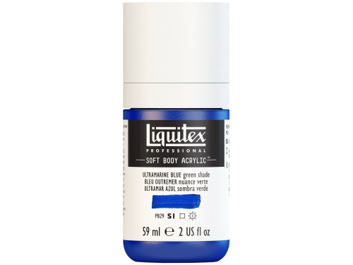 Acrylic Soft Body paint - Liquitex - Ultramarine Blue Green Shade, 59 ml
