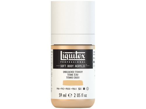 Farba akrylowa Soft Body - Liquitex - Unbleached Titanium, 59 ml