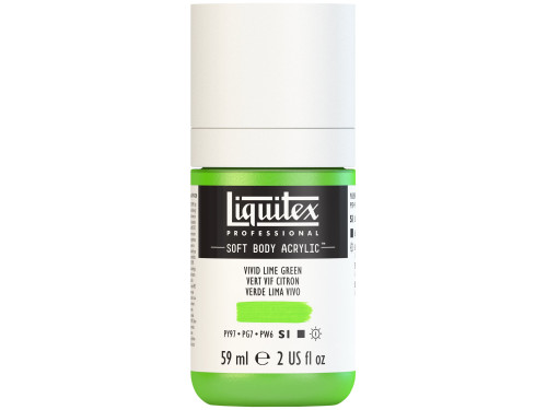 Farba akrylowa Soft Body - Liquitex - Vivid Lime Green, 59 ml