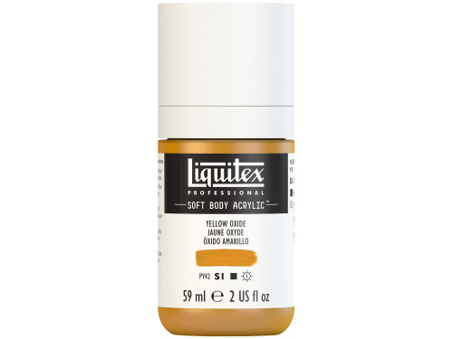 Farba akrylowa Soft Body - Liquitex - Yellow Oxide, 59 ml