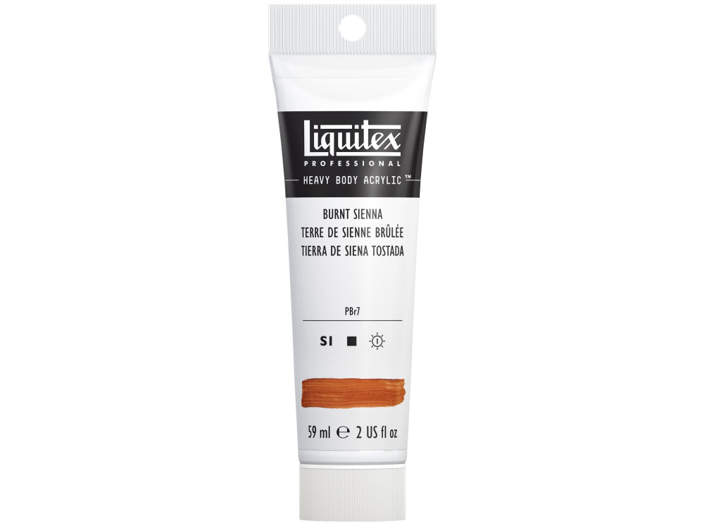 Farba akrylowa Heavy Body - Liquitex - Burnt Sienna, 59 ml