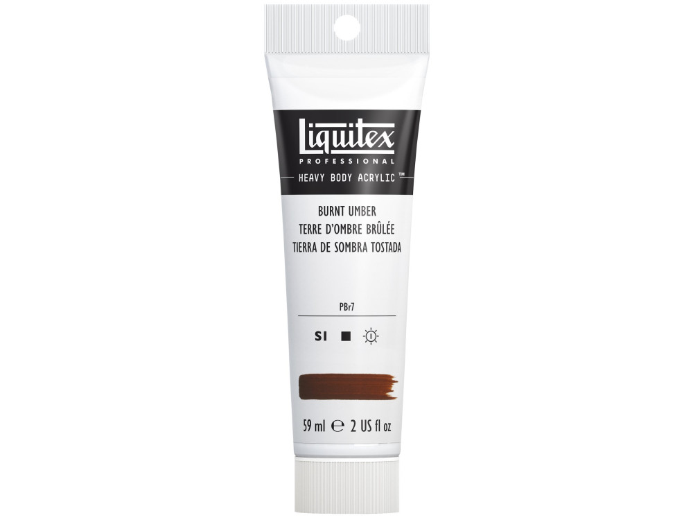 Acrylic Heavy Body paint - Liquitex - Burnt Umber, 59 ml