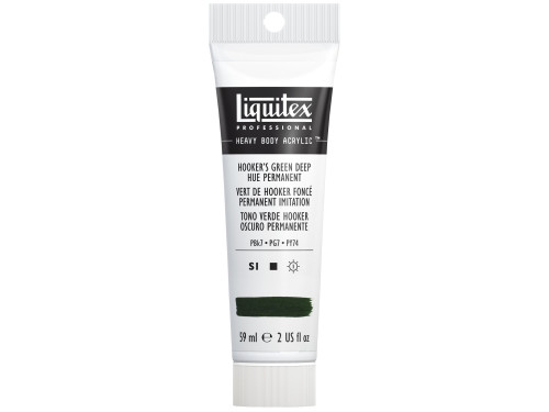 Farba akrylowa Heavy Body - Liquitex - Hooker's Green Deep Hue Permanent, 59 ml