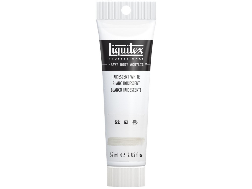 Farba akrylowa Heavy Body - Liquitex - Iridescent White, 59 ml
