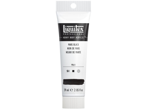 Acrylic Heavy Body paint - Liquitex - Mars Black, 59 ml