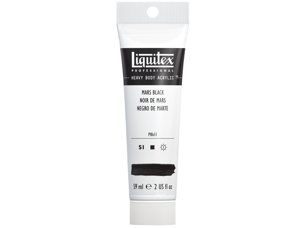 Acrylic Heavy Body paint - Liquitex - Mars Black, 59 ml