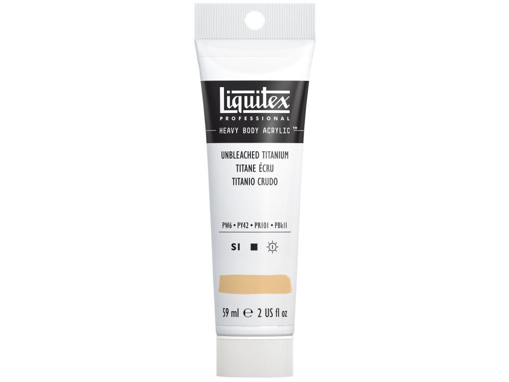 Acrylic Heavy Body paint - Liquitex - Unbleached Titanium, 59 ml