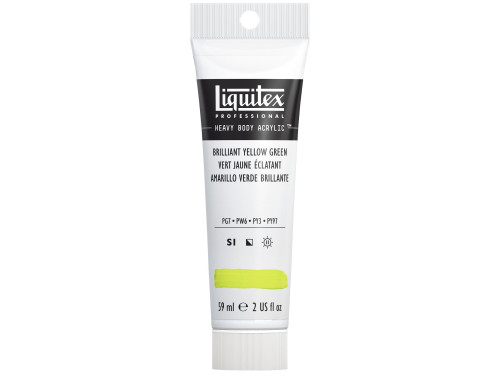 Acrylic Heavy Body paint - Liquitex - Brilliant Yellow Green, 59 ml