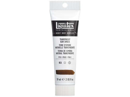 Acrylic Heavy Body paint - Liquitex - Transparent Raw Umber, 59 ml