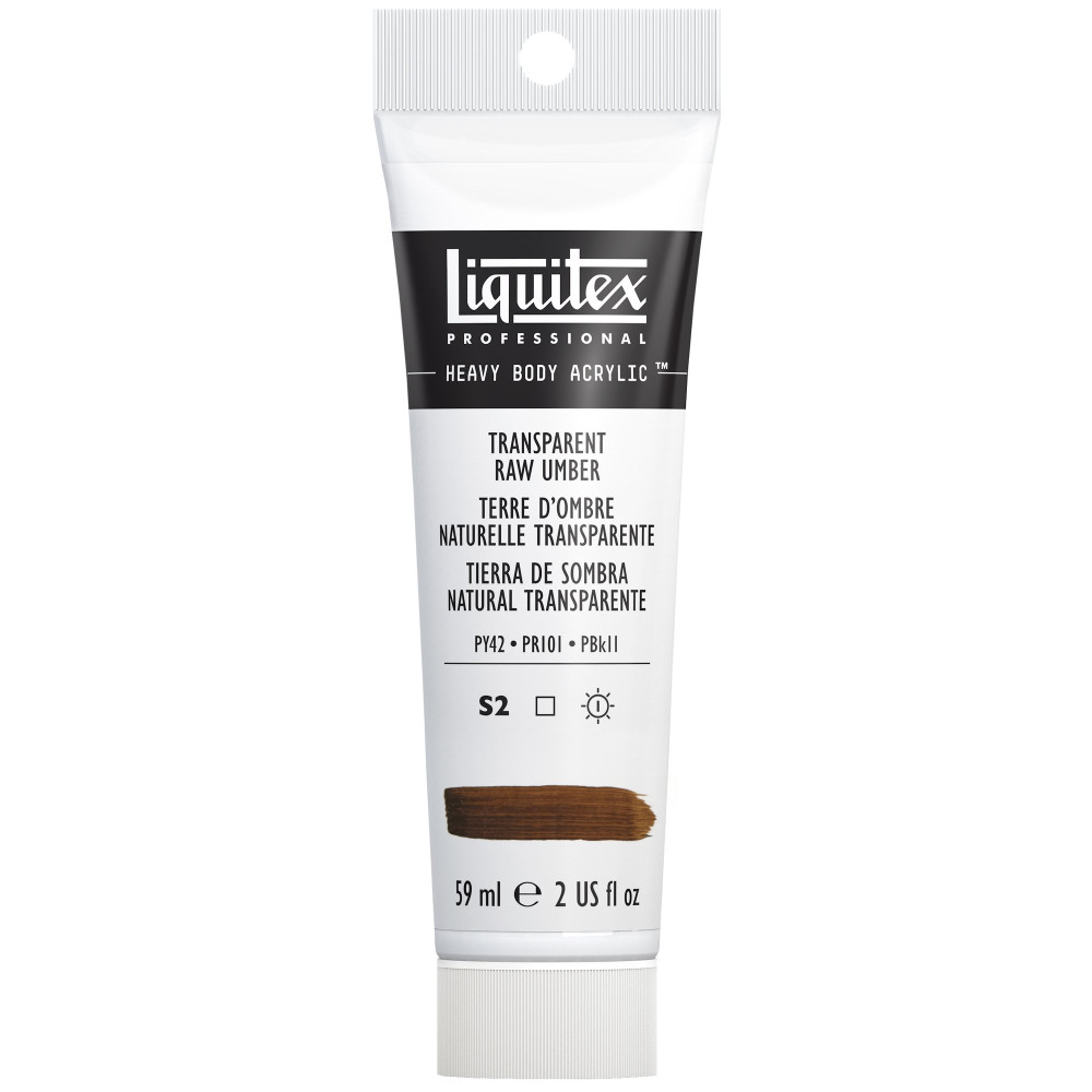 Acrylic Heavy Body paint - Liquitex - Transparent Raw Umber, 59 ml
