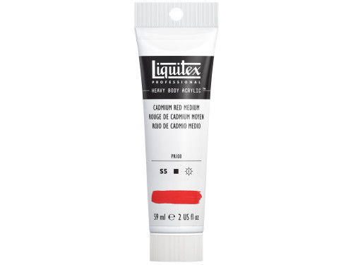Farba akrylowa Heavy Body - Liquitex - Cadmium Red Medium, 59 ml
