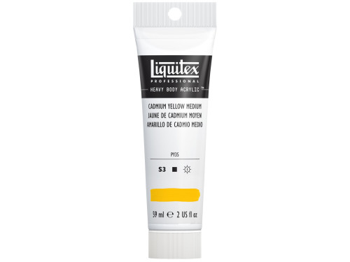Acrylic Heavy Body paint - Liquitex - Cadmium Yellow Medium, 59 ml