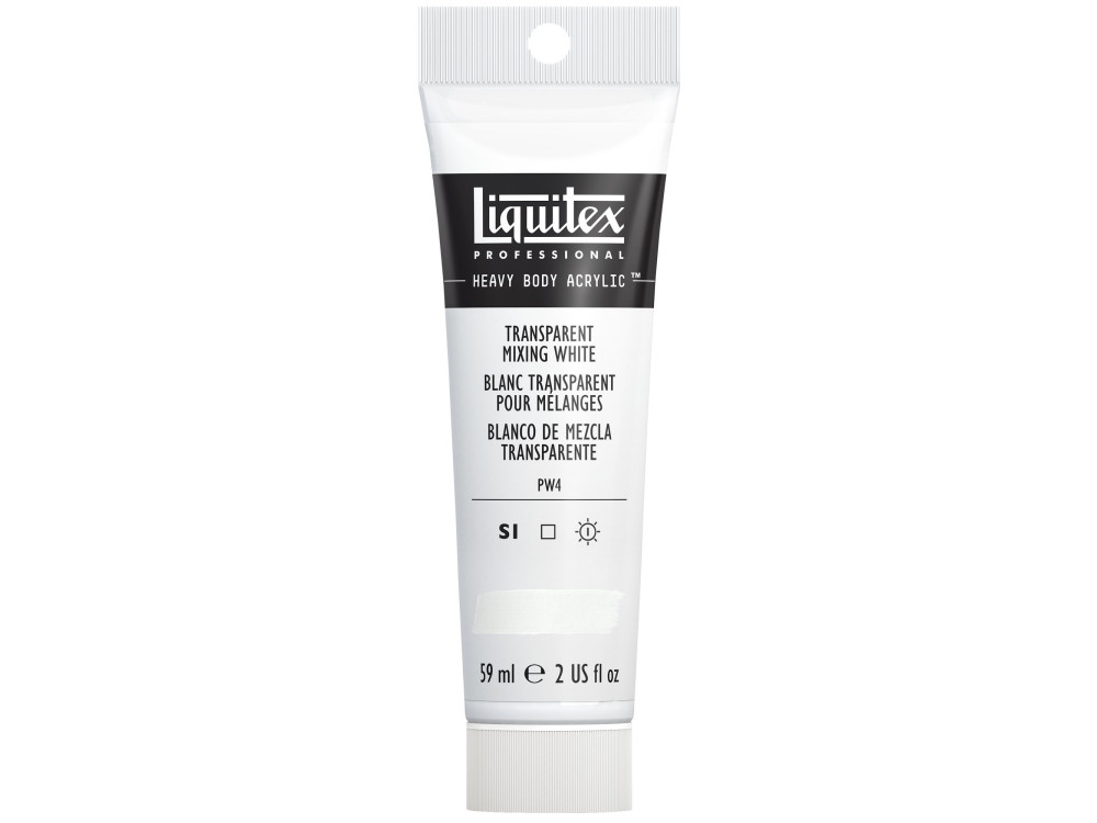 Acrylic Heavy Body paint - Liquitex - Mixing White, 59 ml