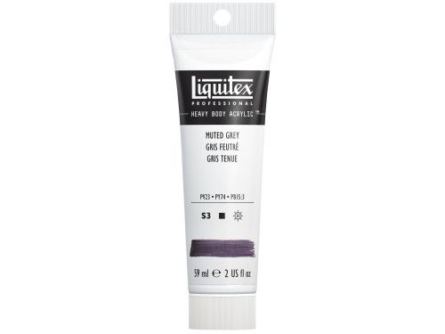 Acrylic Heavy Body paint - Liquitex - Muted Grey, 59 ml