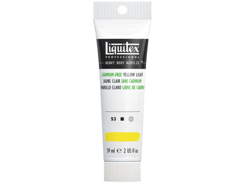 Acrylic Heavy Body paint - Liquitex - Cadmium Free Yellow Light, 59 ml