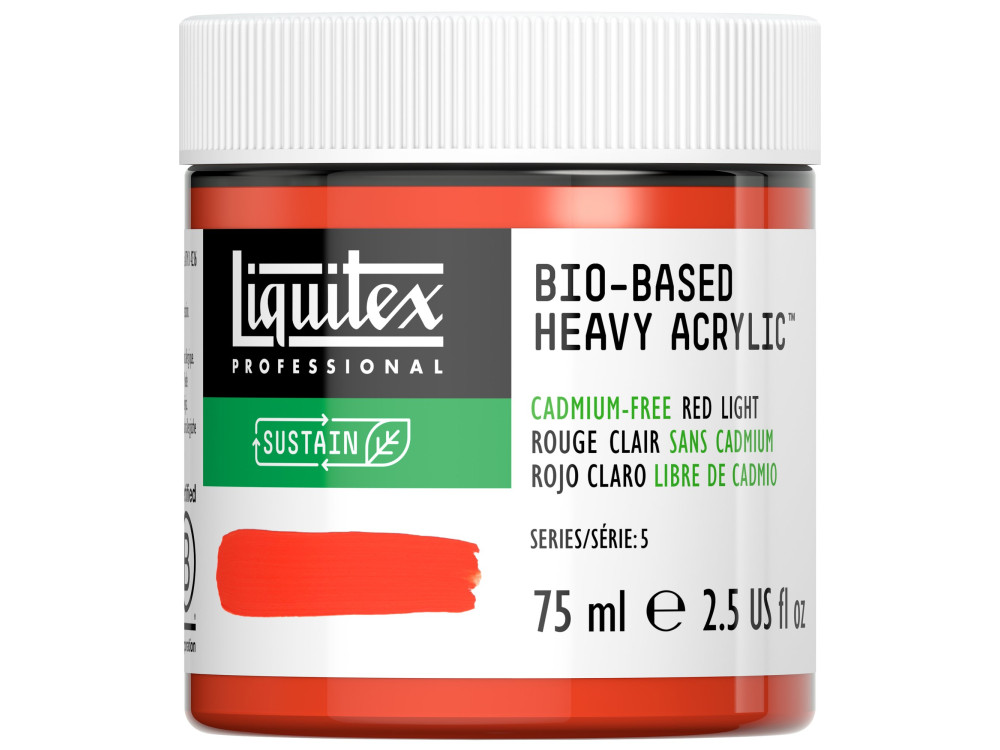 Bio-Based acrylic paint - Liquitex - Cadmium Free Red Light, 75 ml