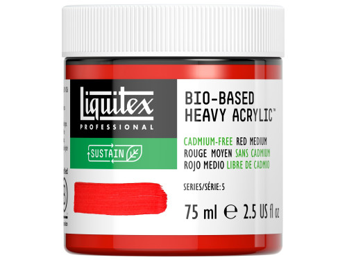 Bio-Based acrylic paint - Liquitex - Cadmium Free Red Medium, 75 ml