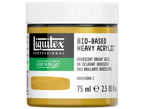 Farba akrylowa Bio-Based - Liquitex - Iridescent Bright Gold, 75 ml