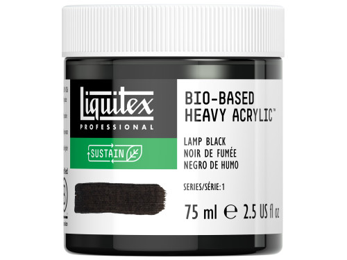 Farba akrylowa Bio-Based - Liquitex - Lamp Black, 75 ml