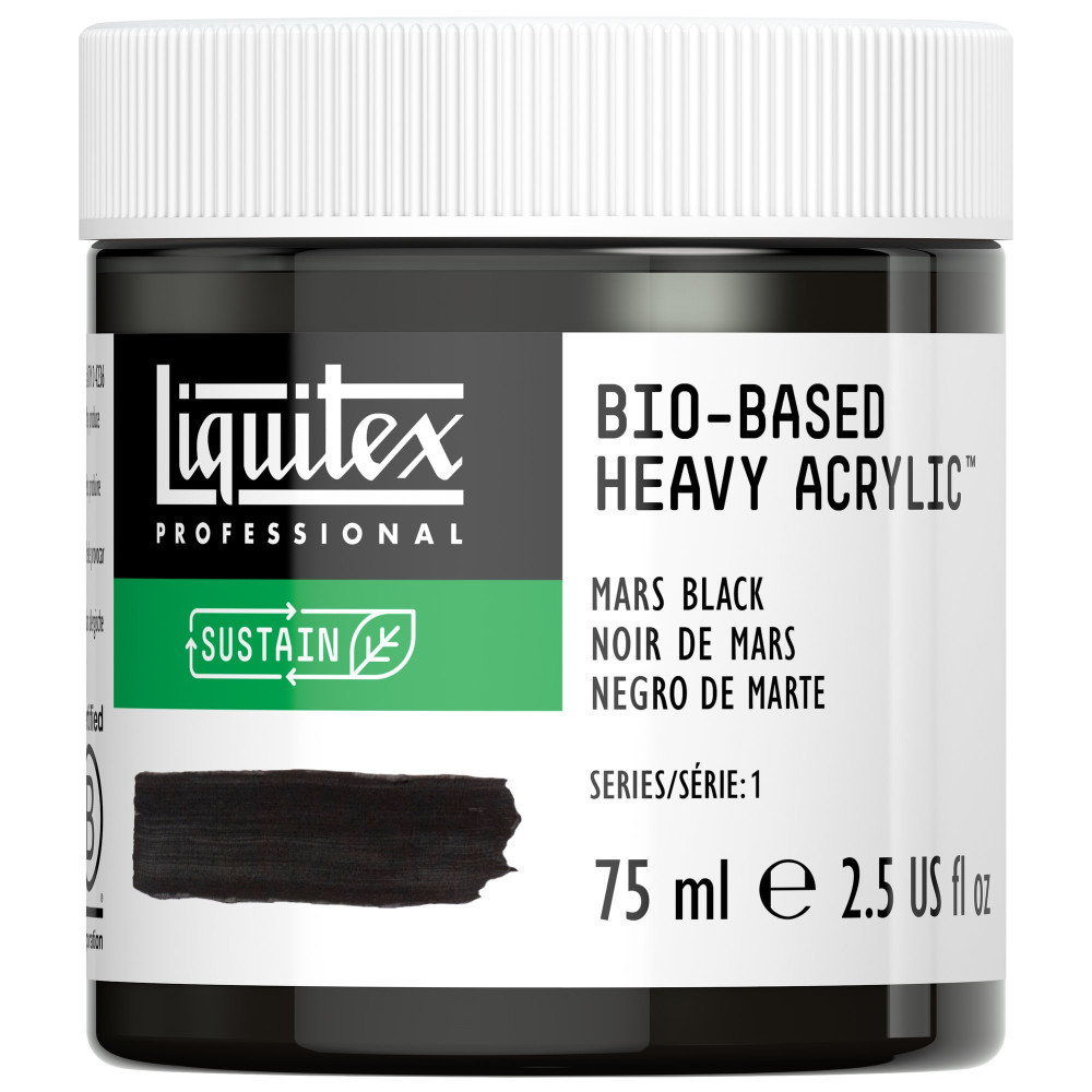 Bio-Based acrylic paint - Liquitex - Mars Black, 75 ml