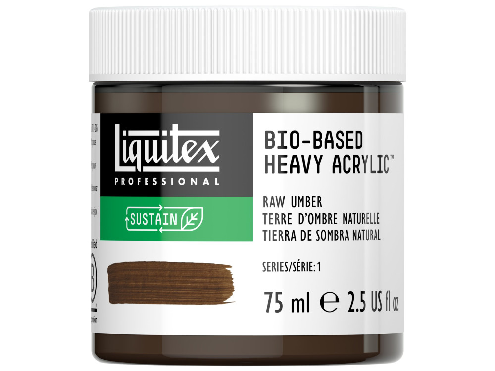 Bio-Based acrylic paint - Liquitex - Raw Umber, 75 ml