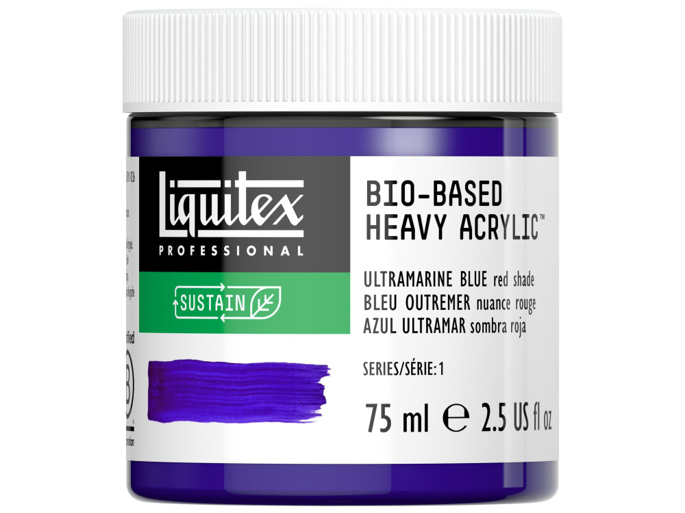 Bio-Based acrylic paint - Liquitex - Ultramarine Blue Red Shade, 75 ml