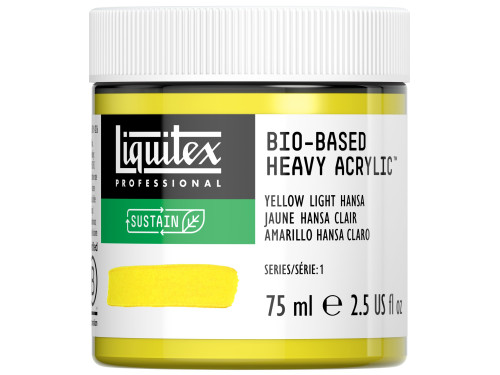 Bio-Based acrylic paint - Liquitex - Yellow Light Hansa, 75 ml